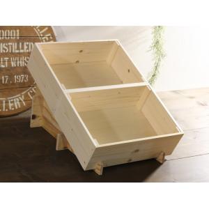 マルシェ傾斜台 レール幅可変式 （傾斜台2台＆ディスプレイコンテナ木