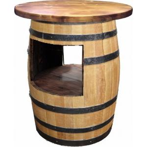 ④ウィスキー樽テーブル 直径84cm バー カウンター フック付 ヴィンテージ ①ウィスキー樽テーブル 直径84cm バー カウンター フック付