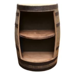 ウイスキーボトル収納用オープンラック（1/2カット）（背面