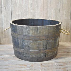 ウイスキー樽・ディスプレイ樽（無塗装・黒タガ）（送料別途）（代引き