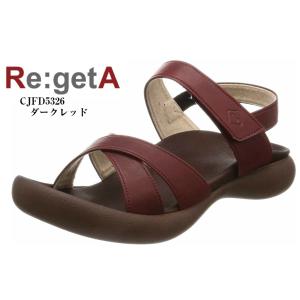 バックストラップコンフォートサンダル (リゲッタカヌー)RegettaCanoe  CJFD5326 レディス クロスベルトの内側にゴムが付いているので、足親指の動き自由