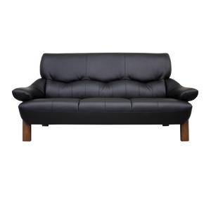 アサヒ 3人掛け ソファー 北欧 レザー 革 ラムース 布張り ブル 受注