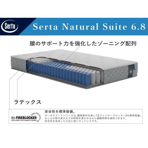 [開梱設置送料無料] ポケットコイルマットレス Serta (サータ) Natural Suite ...