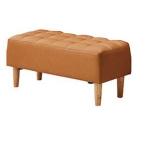 ベンチ　メーガン　本体：ラバーウッド無垢　２色対応（ＮＡ/ＢＲ）ウレタン塗装　張地：ＰＶＣ２色対応（NA/BR）　