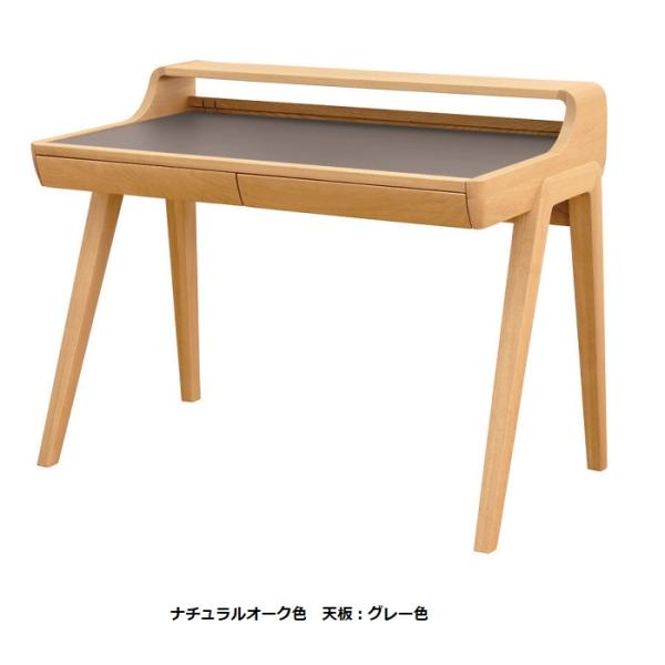 [開梱設置送料無料] 国産 浜本工芸 No.49デスク 素材：ナラ無垢 (天板メラミン) 塗色：3色...