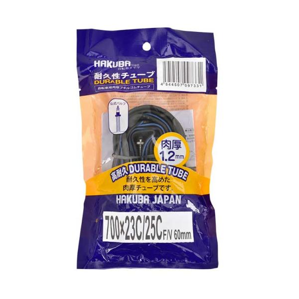 自転車 チューブ 1.2mm 700×23C 700×25C HAKUBA TIRE ハクバタイヤ ...