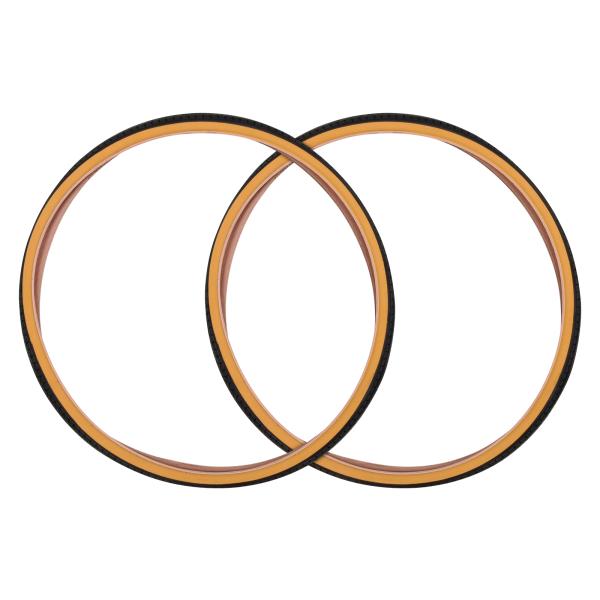 自転車 ケンダ タイヤ 700×28C 2本セット トレッドパターン部/ブラック×サイドウォール/ベ...