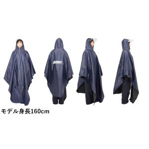 ポンチョ 自転車用カッパ レインコート レイン...の詳細画像3