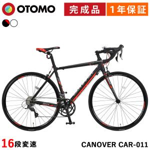 ロードバイク 自転車 700c SHIMANO シマノ16段変速 アルミフレーム 組立必要品 CANOVER カノーバー CAR-011 ZENOS ゼノス レッドブラック ホワイト