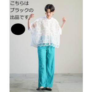 ブラウス ラリアムー38サイズ 2412682-2 Lalliamu シャツ 30代 40代 50代 レディース lady 春夏 レース ブラック｜f-shop1975