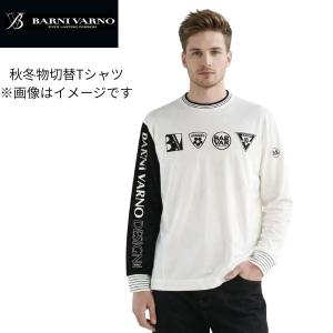 バーニヴァーノ 長袖Tシャツ Mサイズ bss-ntn5033 LT ロゴ 新作 旅行