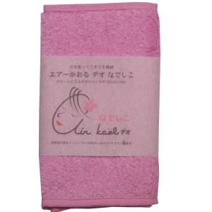 エアーかおる 今治タオル タオルハンカチ デオなでしこ ピンク 強力消臭 強力吸水　デオシリーズ