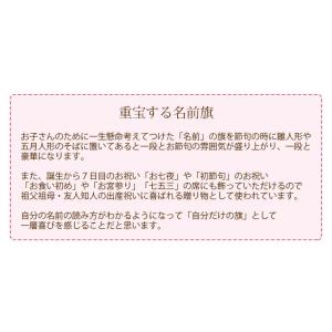 名前旗 刺繍 ひな祭り 名入れ 出産祝い 初節...の詳細画像2