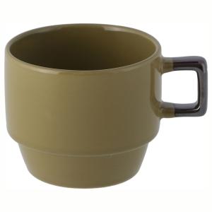 6個セット まとめ買い スタッキングマグ アリビオ 330ml グリーン マグカップ コーヒーカップ ティーカップ 食器 積み重ね おしゃれ｜f-syo-ei