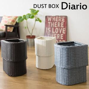 ダストボックス 15L 大容量 ラタン調 洗える 15リットル ゴミ箱 スリム ダストBOX くずかご トラッシュボックス アジアンテイスト コンパクト 塩系 高級感｜f-syo-ei