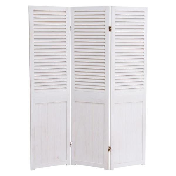 パーテーション 3連 シャビーウッド フレンチ 間仕切り つい立 MS-5913AW