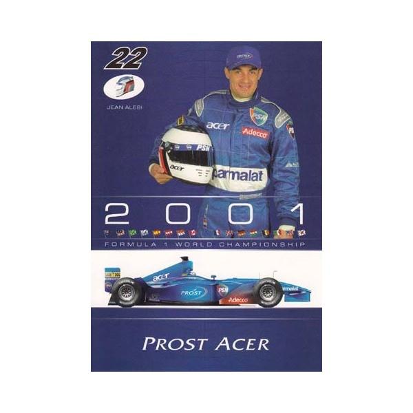 2001 Ｊ．アレジ プロスト・エイサー １stバージョン ドライバーズカード