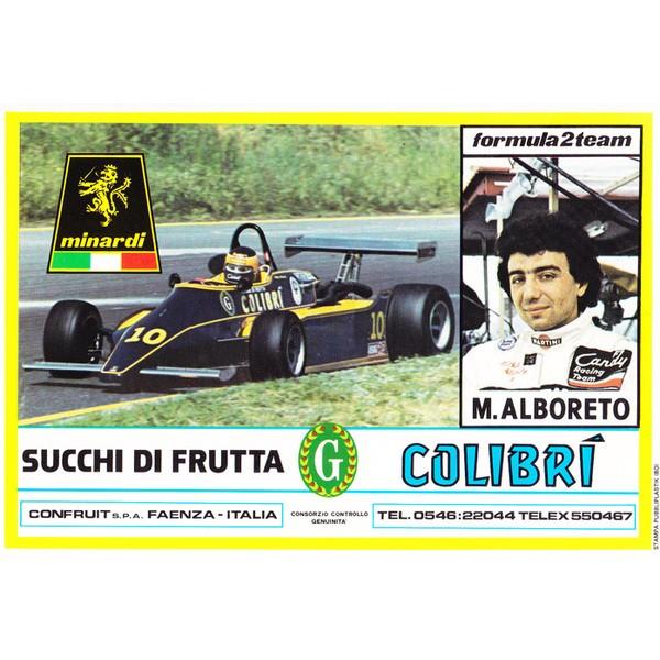 1980 M．アルボレート ミナルディ F2　ポストカード