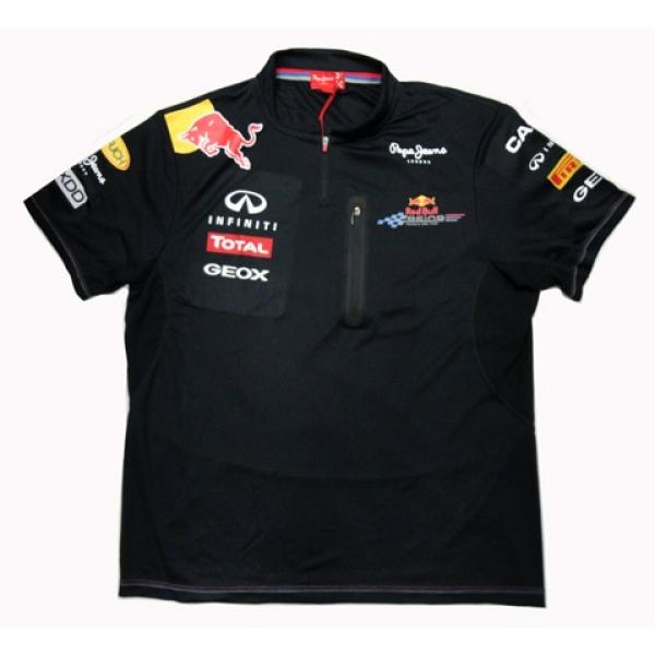 限定特別価格品 2011 レッドブル・レーシング チーム支給品 ジップアップポロシャツ サイズＸＸＬ...