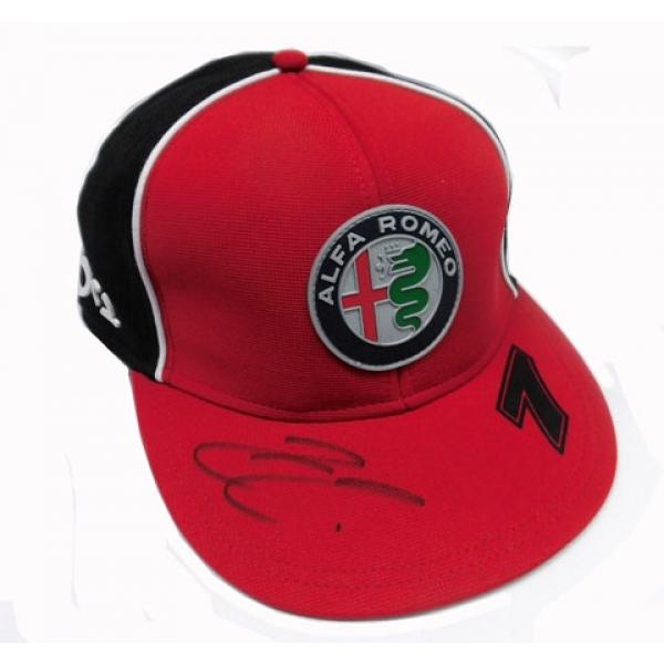 2020 K．ライコネン アルファロメオ レーシング 直筆サイン入 本人支給品 キャップ