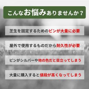 人工芝ピン 押さえピン 杭 人工芝 ピン 50...の詳細画像2