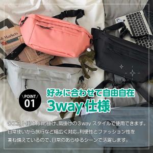 ボディバッグ メンズ レディース 大きめ 大容...の詳細画像3