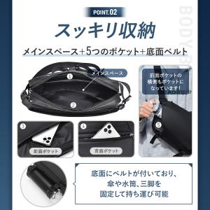 ボディバッグ ショルダーバッグ メンズ レディ...の詳細画像3