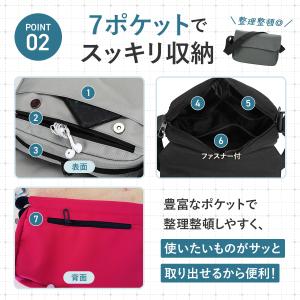 ショルダーバッグ メンズ レディース 7ポケッ...の詳細画像3
