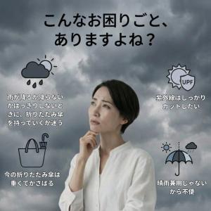 折りたたみ傘 折り畳み傘 軽量 晴雨兼用 レデ...の詳細画像3