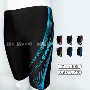 水着 メンズ 男性用 ロング ひざ丈 競泳 水泳 スイミングパンツ