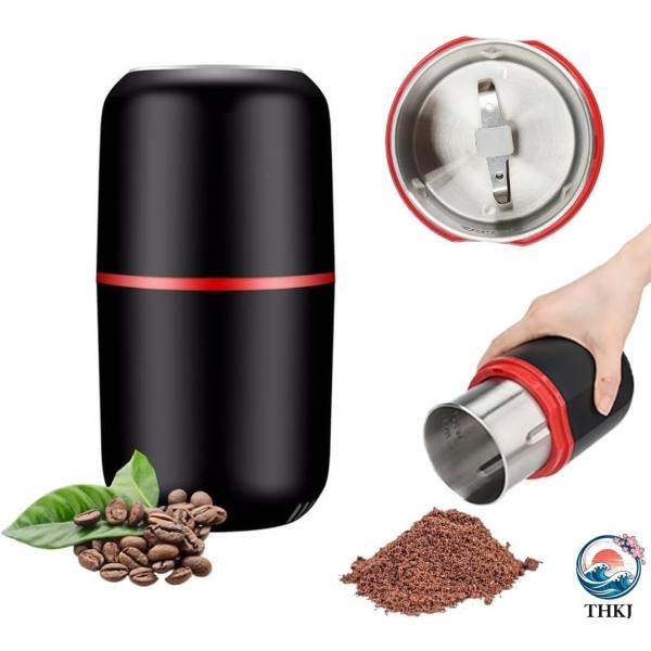電動コーヒーミル 充電式 コーヒーグラインダー 小型 自動コーヒーミル 大容量 多功能 コーヒーミル...