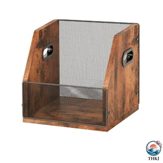 レトロレコードラック 木製レコードスタンド マルチ収納ボックス キャンディー おもちゃ 本 書類収納...