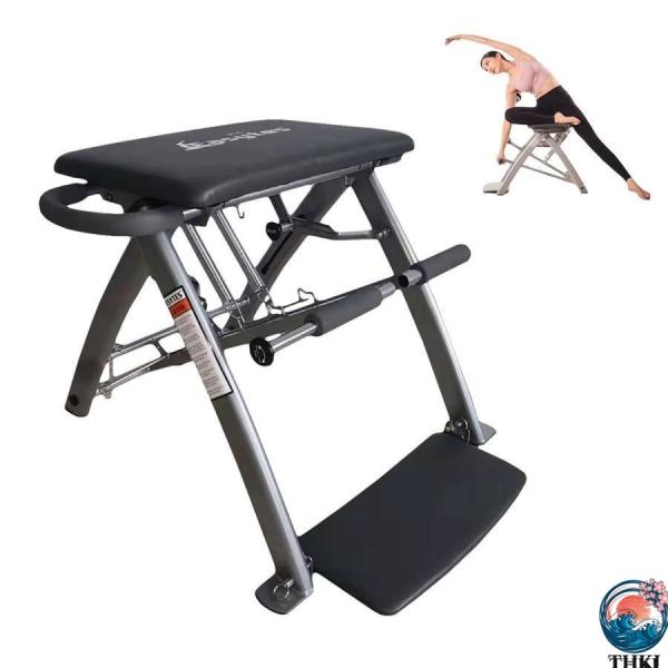 ピラティスチェア 多機能ピラティス リフォーマー 折りたたみ式ピラティスマシン 高弾性 耐摩耗性 3...
