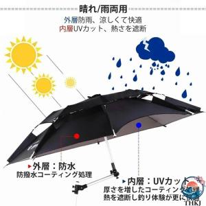 釣り傘 パラソル 釣り用 大型パラソル 二層式...の詳細画像4