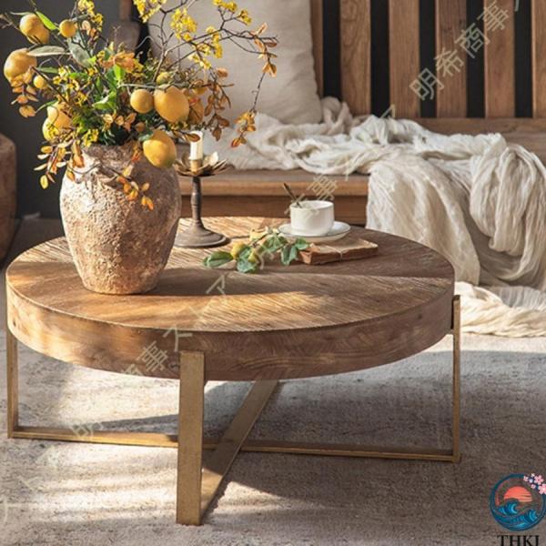 サイドテーブル 切り株 天然木 木製 ウッド 無垢 チーク 木 約 W 45cm H 50.5cm ...