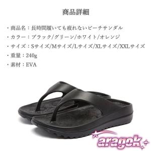 ビーチ サンダル 厚底 疲れない 痛くない 鼻...の詳細画像5