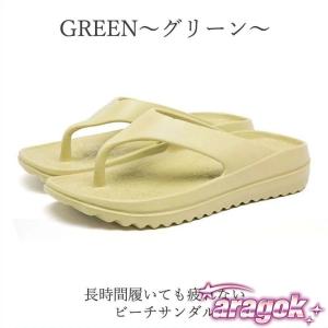 ビーチ サンダル 厚底 疲れない 痛くない 鼻...の詳細画像1