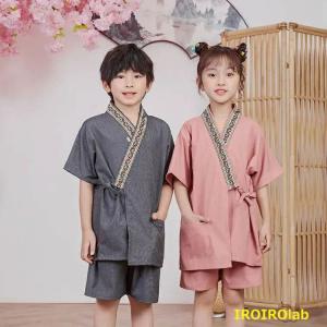 子供 じんべい 綿 女の子 おしゃれ 120c...の詳細画像1
