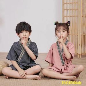 子供 じんべい 綿 女の子 おしゃれ 120c...の詳細画像2