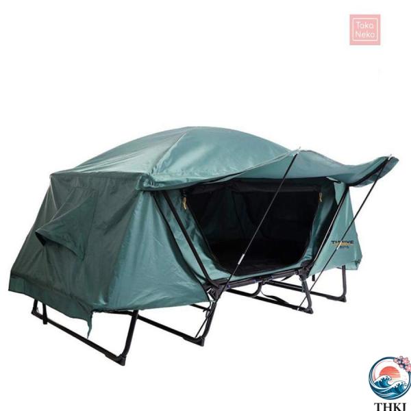 テント 2人用 テント 高床式 テントベッド 設営簡単 折り畳み式 ベッド コットテントテント 防水...