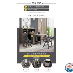 ダイニングテーブル リビング テーブル 伸縮ダ...の詳細画像3