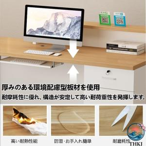 受付カウンター レジカウンター 木製 LED ...の詳細画像3