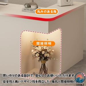 受付カウンター レジカウンター 木製 LED ...の詳細画像4