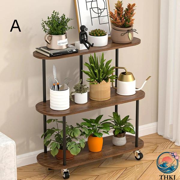 プランターラック フラワースタンド キャスター 植木鉢ラック 園芸ラック 花置き棚 60cm おしゃ...