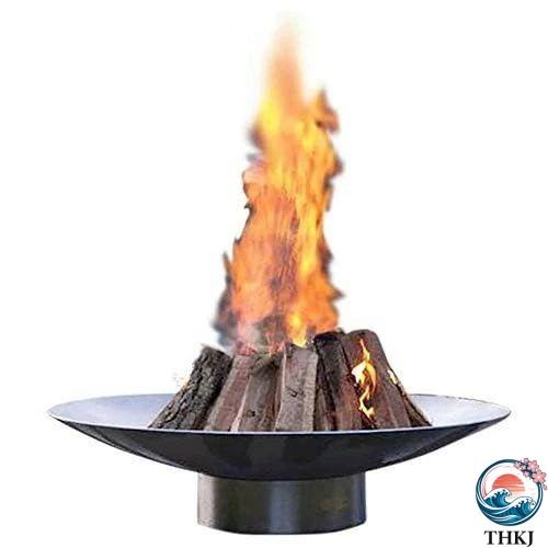 ファイヤーピット 大型屋外ファイヤーピットボウル、ヘビーデューティパティオファイヤーピット、巨大なガ...