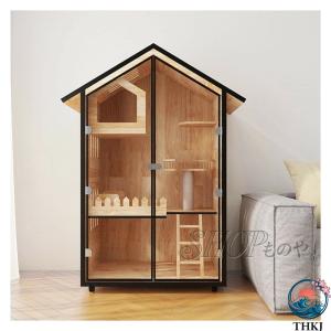 キャットハウス キャットキャビネット 猫ケージ 猫 別荘 猫砂 猫ハウス 猫宅 猫宅 宅配室 猫ハウス 特大スペース 猫家具