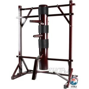 木人 壁詠 春 拳杭装置 木製のスプリングアームを備えた武道訓練用ダミー THKJ 屋内ホームカンフー トレーナー ツール 太極拳練習装置 人気 おしゃれ