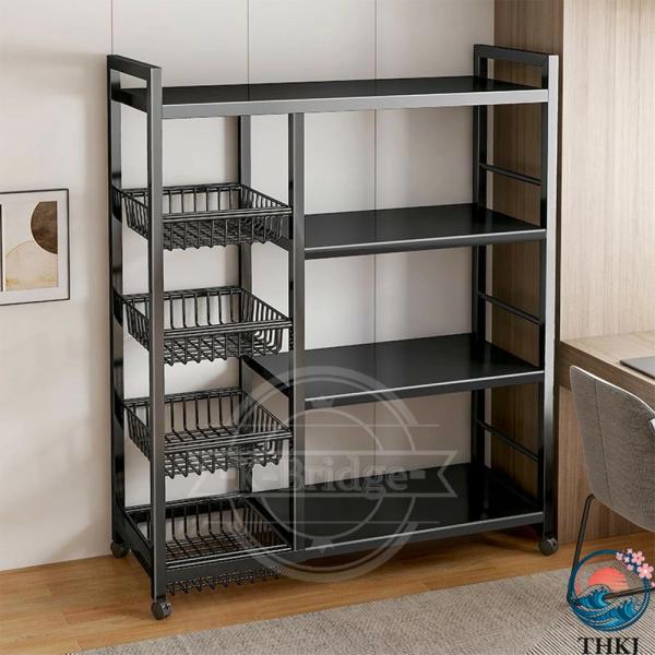 レンジ台 レンジラック レンジボードキッチンラック 物置ラック レンジワゴン レンジボード キッチン...