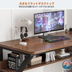 ゲーミングデスク木製 PCデスクパソコンデスク...の詳細画像3