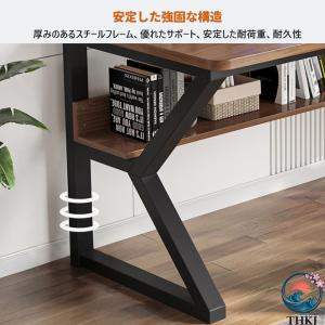 ゲーミングデスク木製 PCデスクパソコンデスク...の詳細画像4